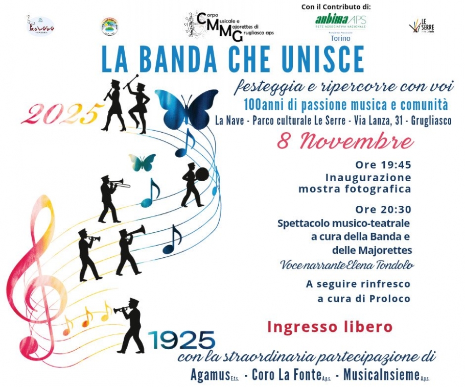 Locandina 100 anni la Banda Locandina 100 anni la Banda
